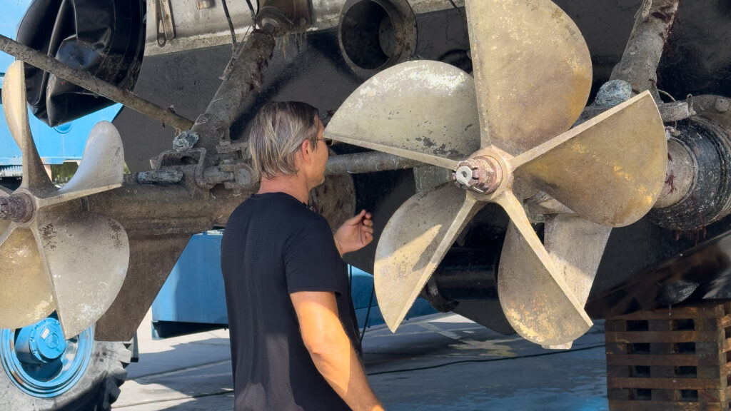 Yacht propeller and hull inspection Cyprus