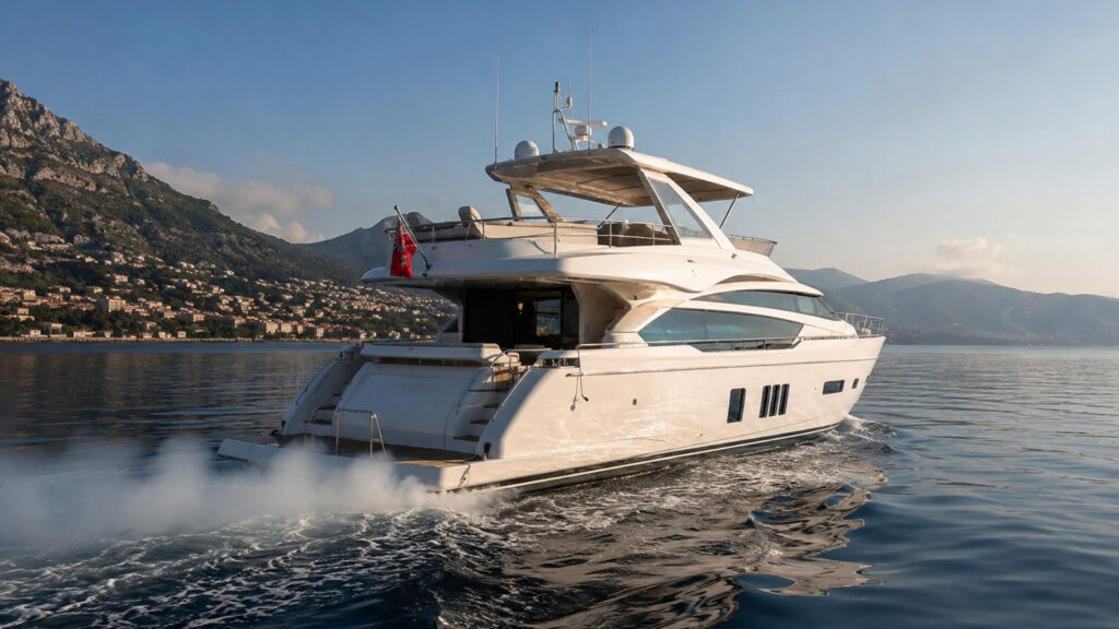 Yacht exhaust smoke inspection in Cyprus