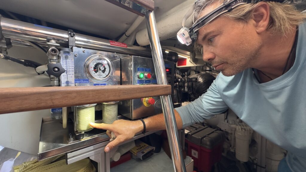 Yacht auxiliary equipment inspection in Cyprus 