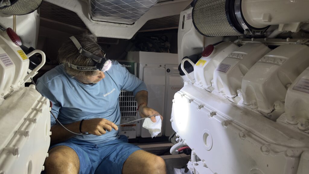Used yacht engine inspection in Cyprus