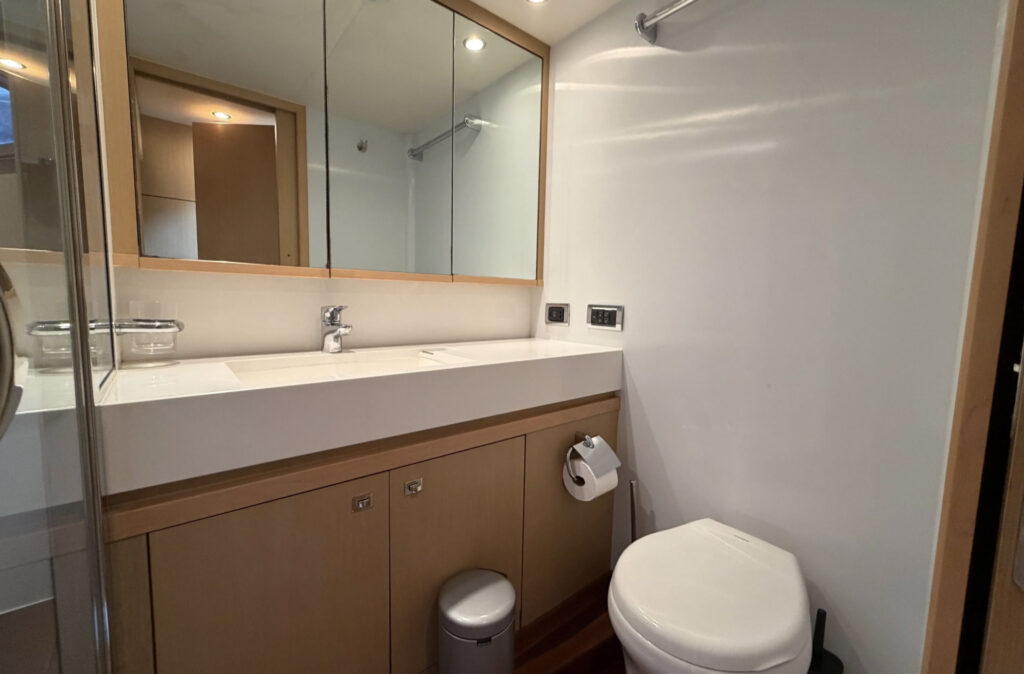 Princess V62 yacht bathroom interior