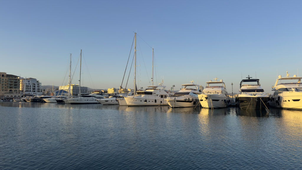 Yachts berthed at Limassol Marina in Cyprus